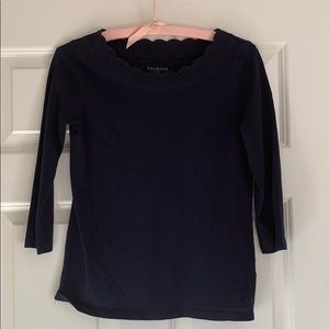 Navy Blue Cotton Top